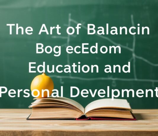 The Art of Balancing Education and Personal Growth The Art of Balancing Education and Personal Development