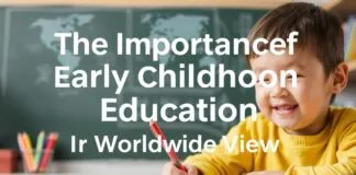 The Importance of Early Childhood Education: A Global Perspective The Importance of Early Childhood Education: A Worldwide View