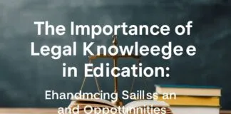 The Importance of Legal Knowledge in Education: Enhancing Skills and Opportunities The Importance of Legal Knowledge in Education: Enhancing Skills and Opportunities