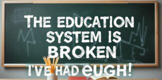 The Education System is Broken and I’ve Had It Up to Here The education system is broken and I've had enough.